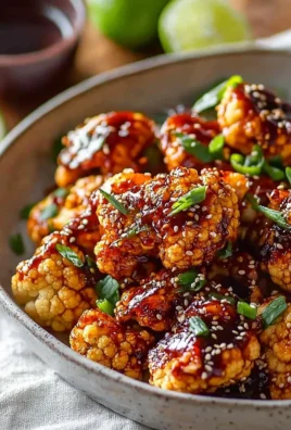 Air-fried Korean Chili Cauliflower dish with Gochujang sauce