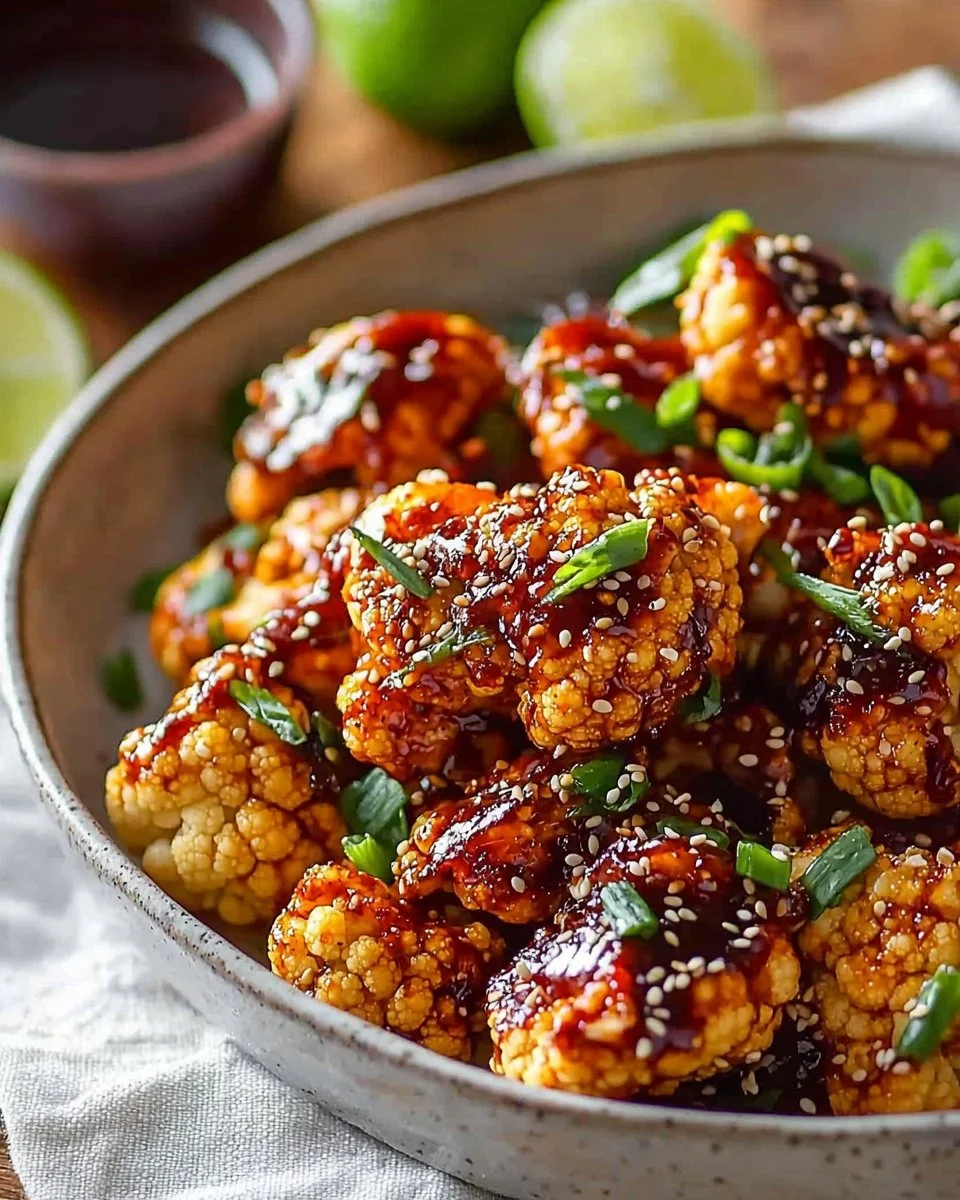 Air-Fried Korean Chili Cauliflower (Gochujang)