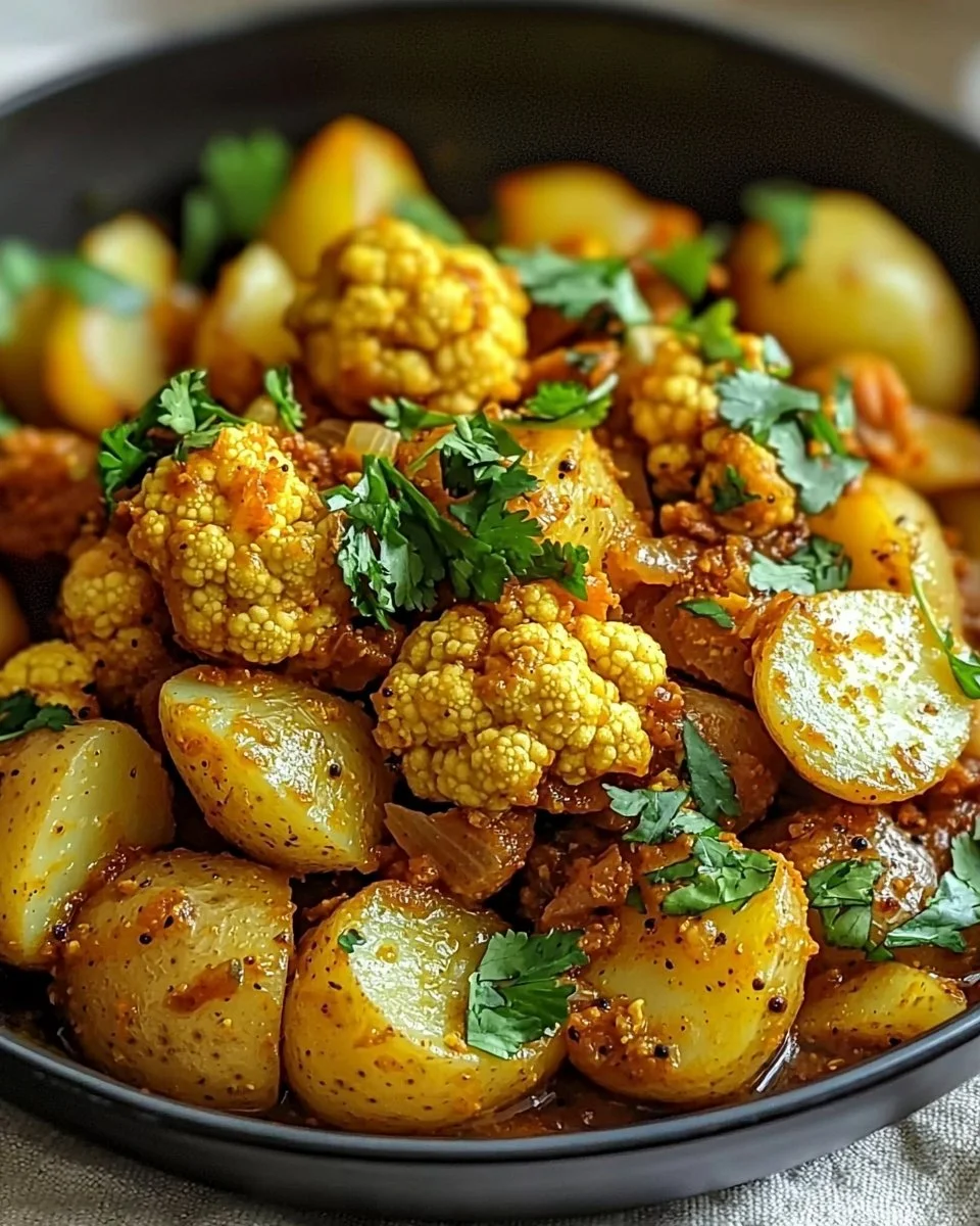 Aloo Gobi: Wholesome Indian Spiced Potatoes & Cauliflower Delight