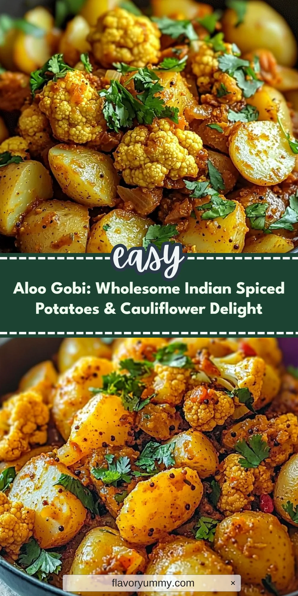 Aloo Gobi: Wholesome Indian Spiced Potatoes & Cauliflower Delight