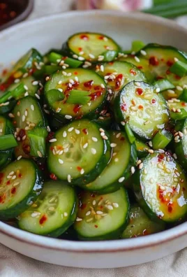 Asian Spicy Cucumber Salad with colorful veggies and spicy dressing