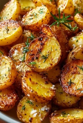 Delicious crispy Greek potatoes with lemon, served on a plate.