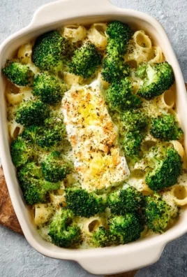 Delicious baked feta pasta with broccoli served in a bowl