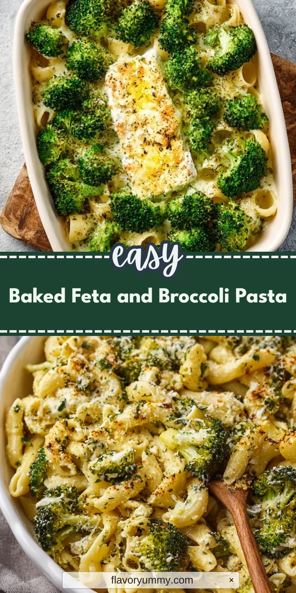 Baked Feta and Broccoli Pasta