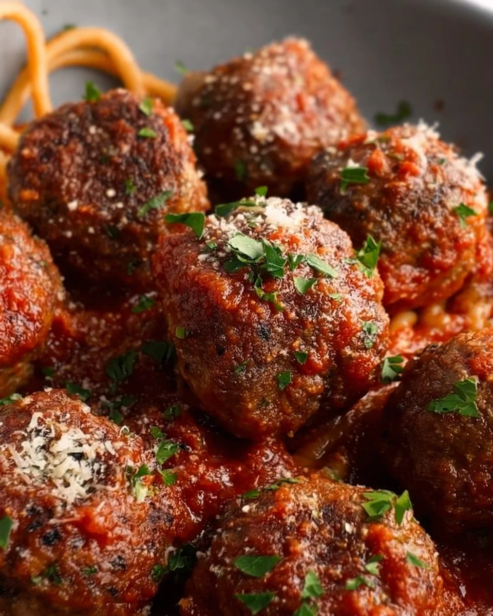 Baked Italian Meatballs