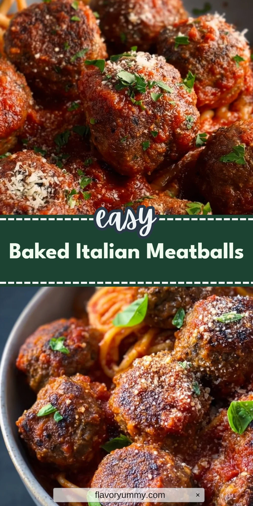 Baked Italian Meatballs