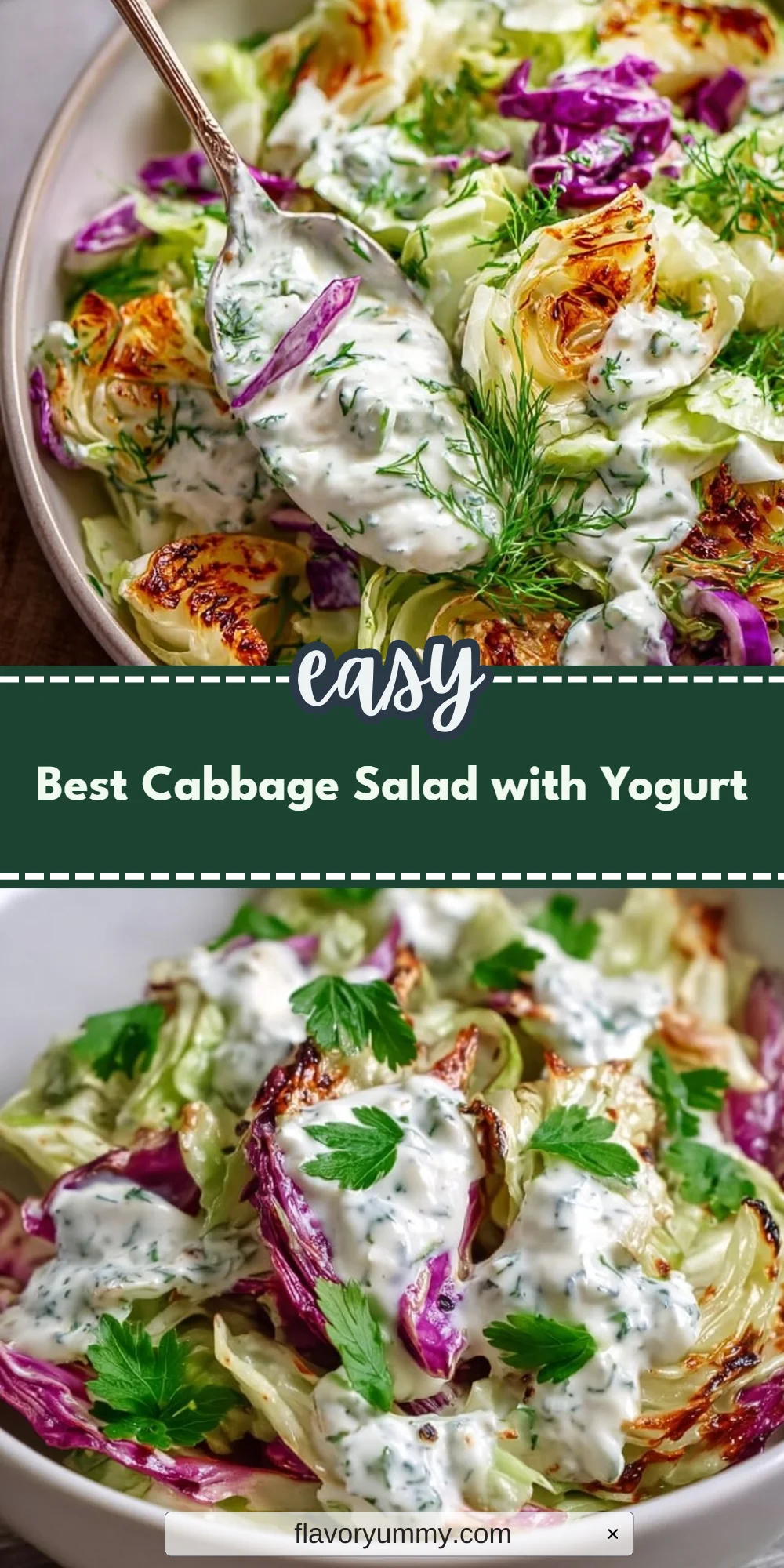 Best Cabbage Salad with Yogurt