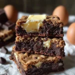 Delicious brown butter brookies, combining rich brownies and soft cookies.