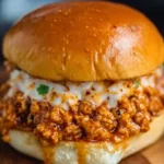 Delicious Cajun Chicken Sloppy Joes served with toppings