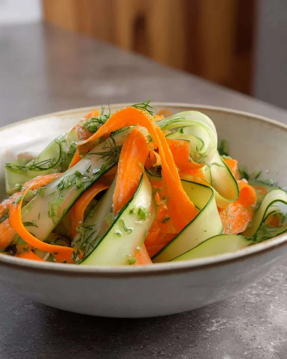 Carrot & Cucumber Ribbon Salad