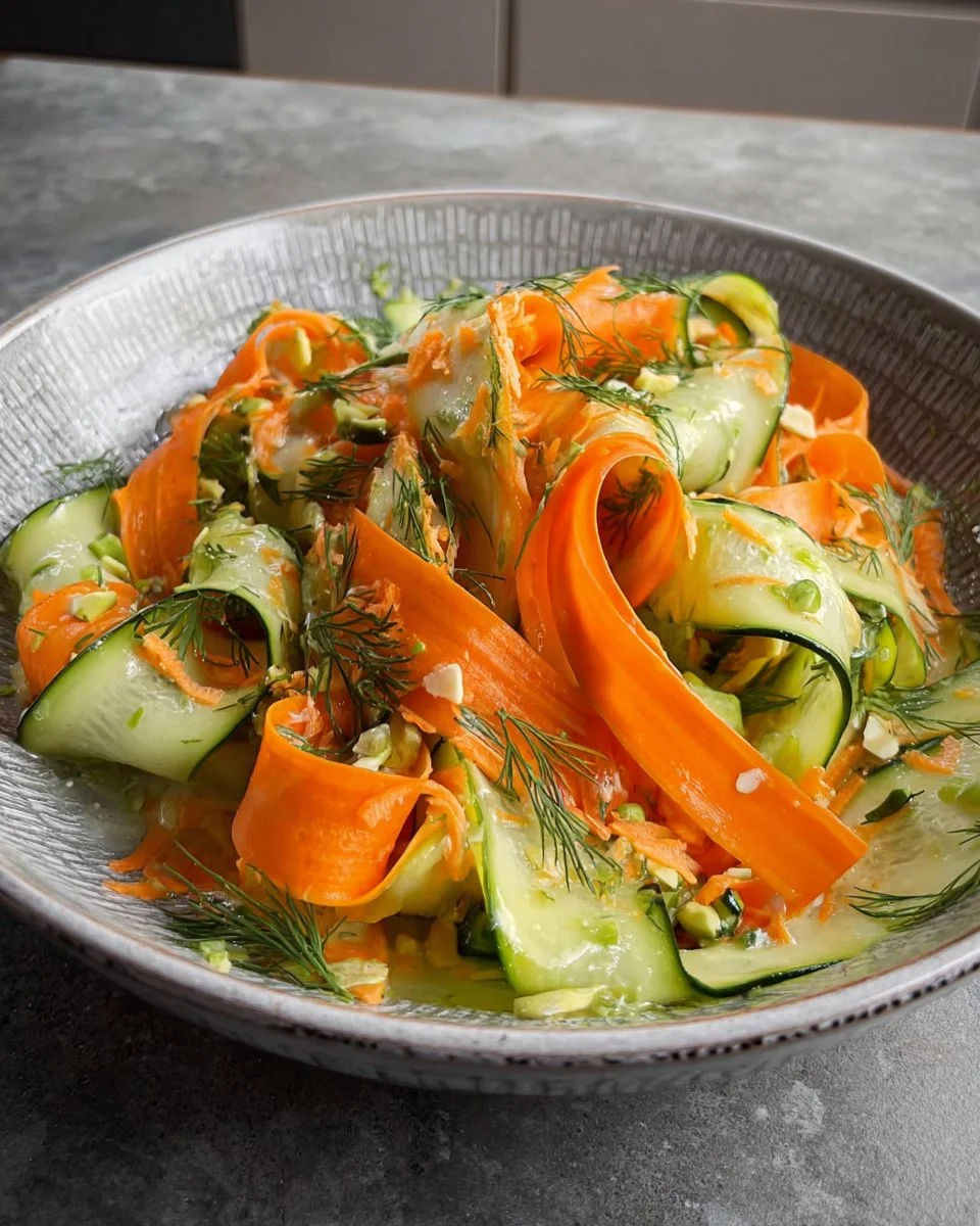 Carrot & Cucumber Ribbon Salad