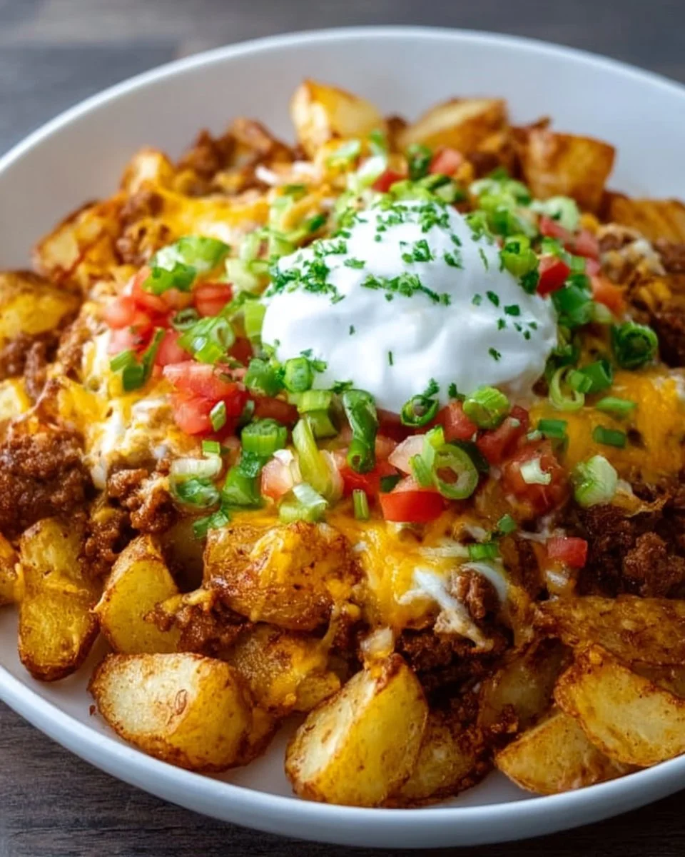 Cheesy Taco Potatoes
