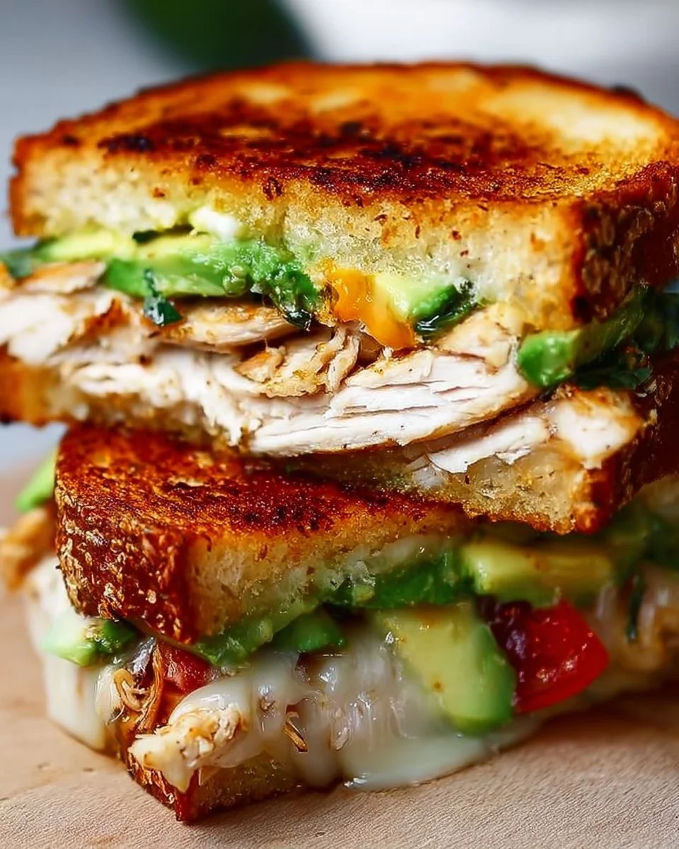 Chicken Avocado Melt Sandwich