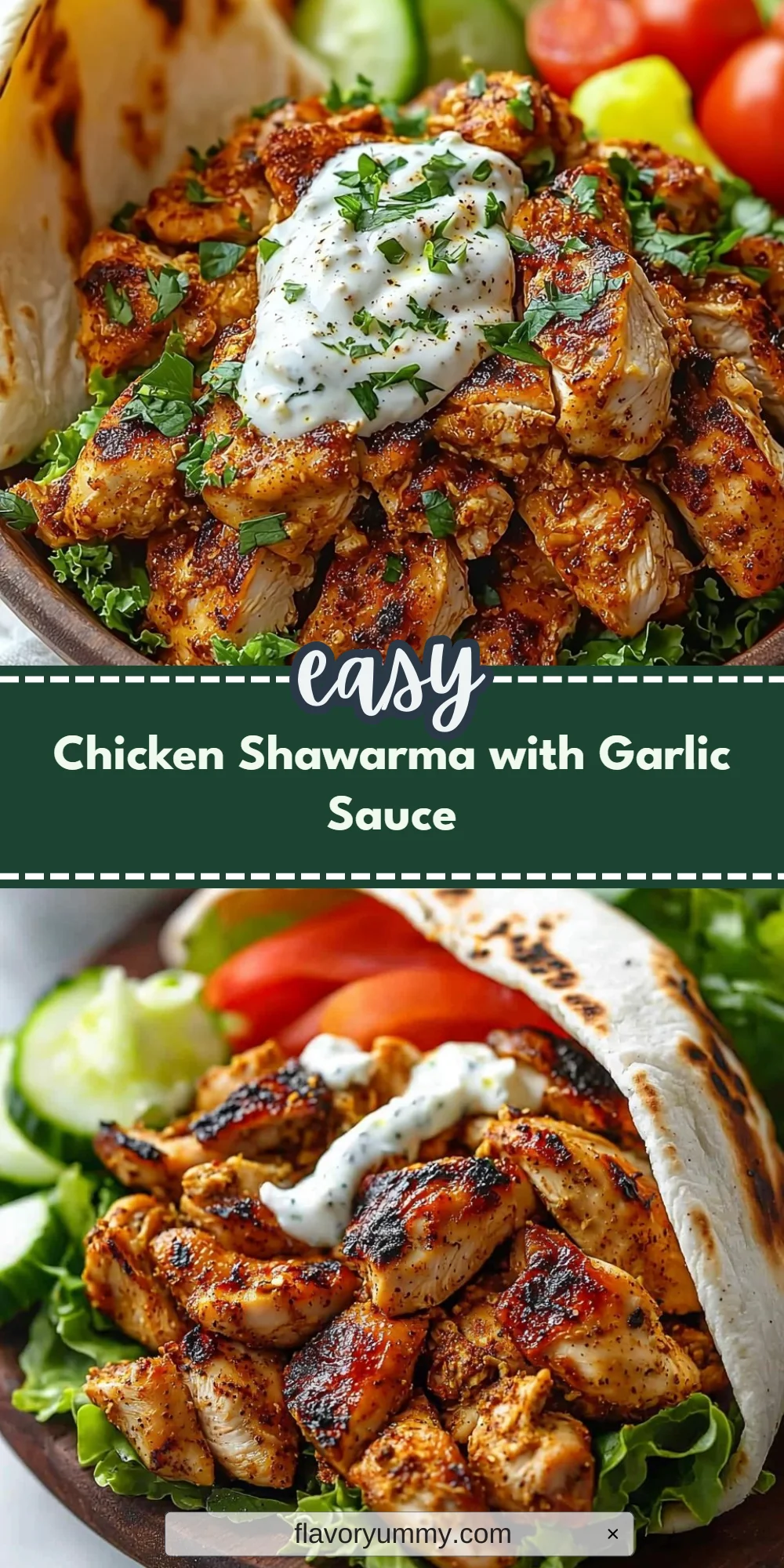 Chicken Shawarma with Garlic Sauce