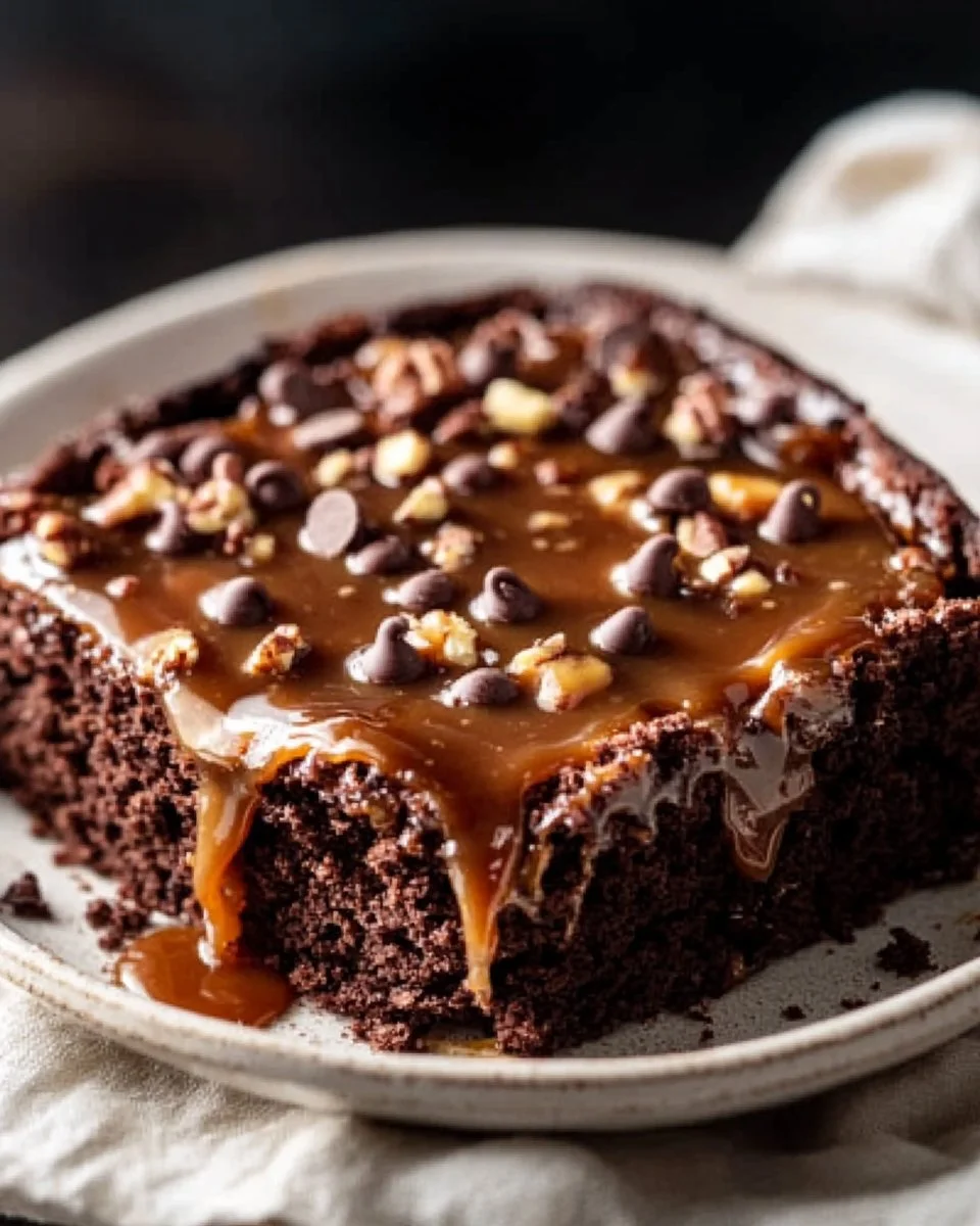 Chocolate Caramel Dump Cake