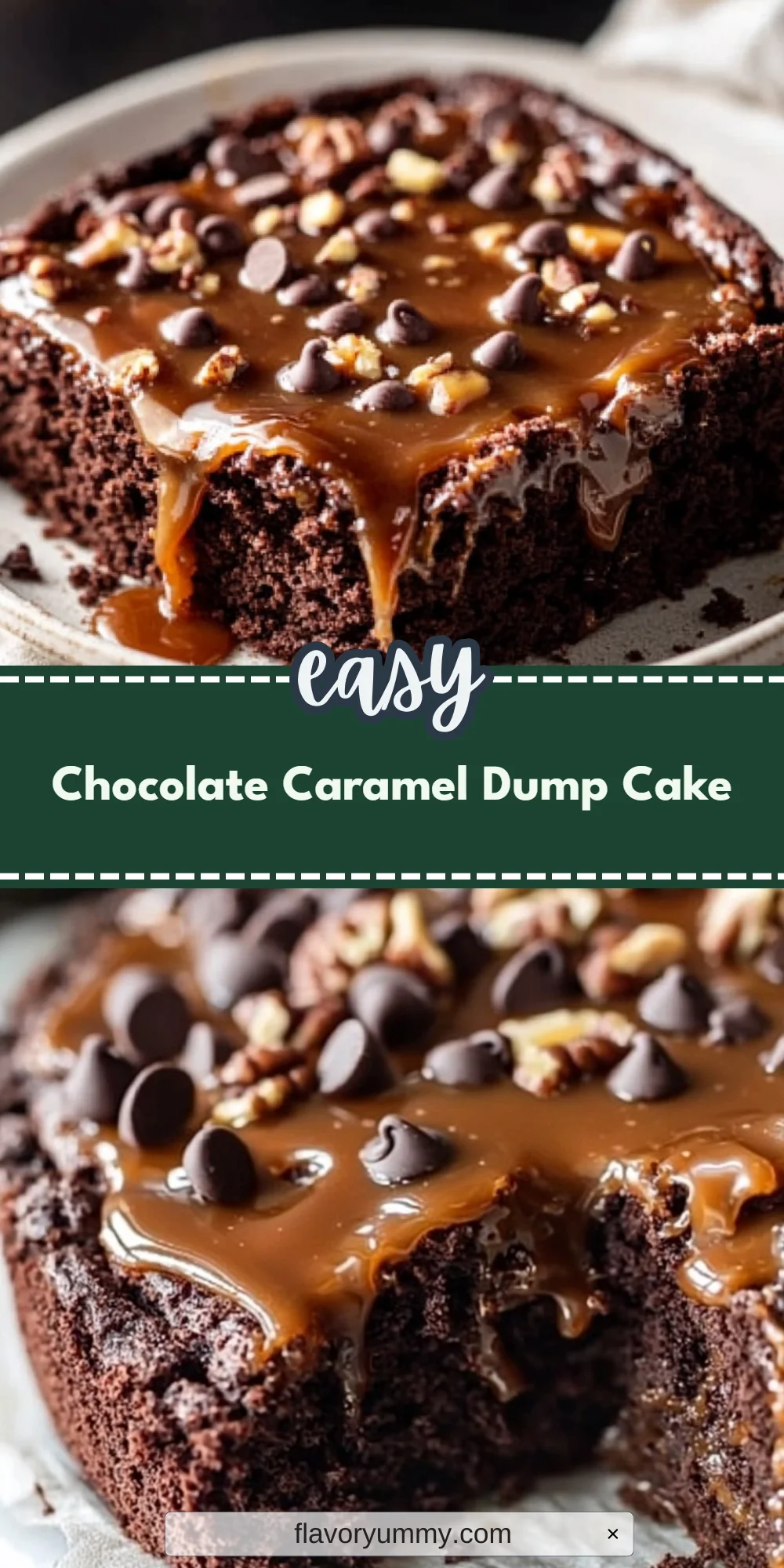 Chocolate Caramel Dump Cake