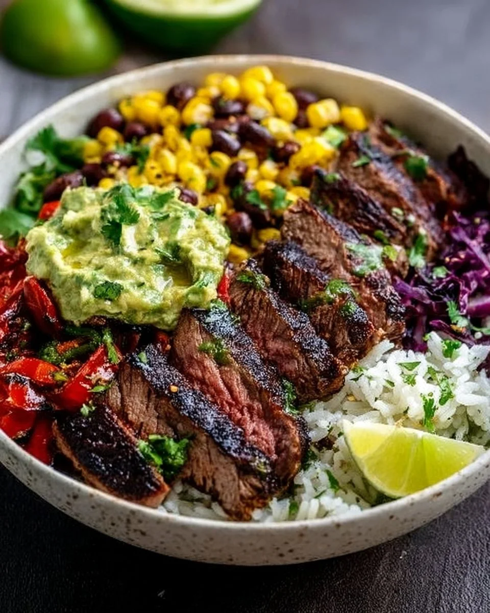 Cilantro Lime Steak Bowls