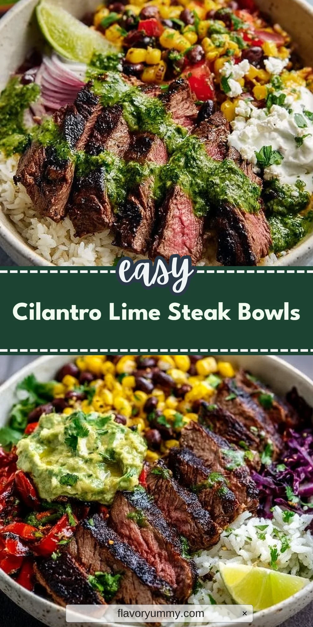 Cilantro Lime Steak Bowls