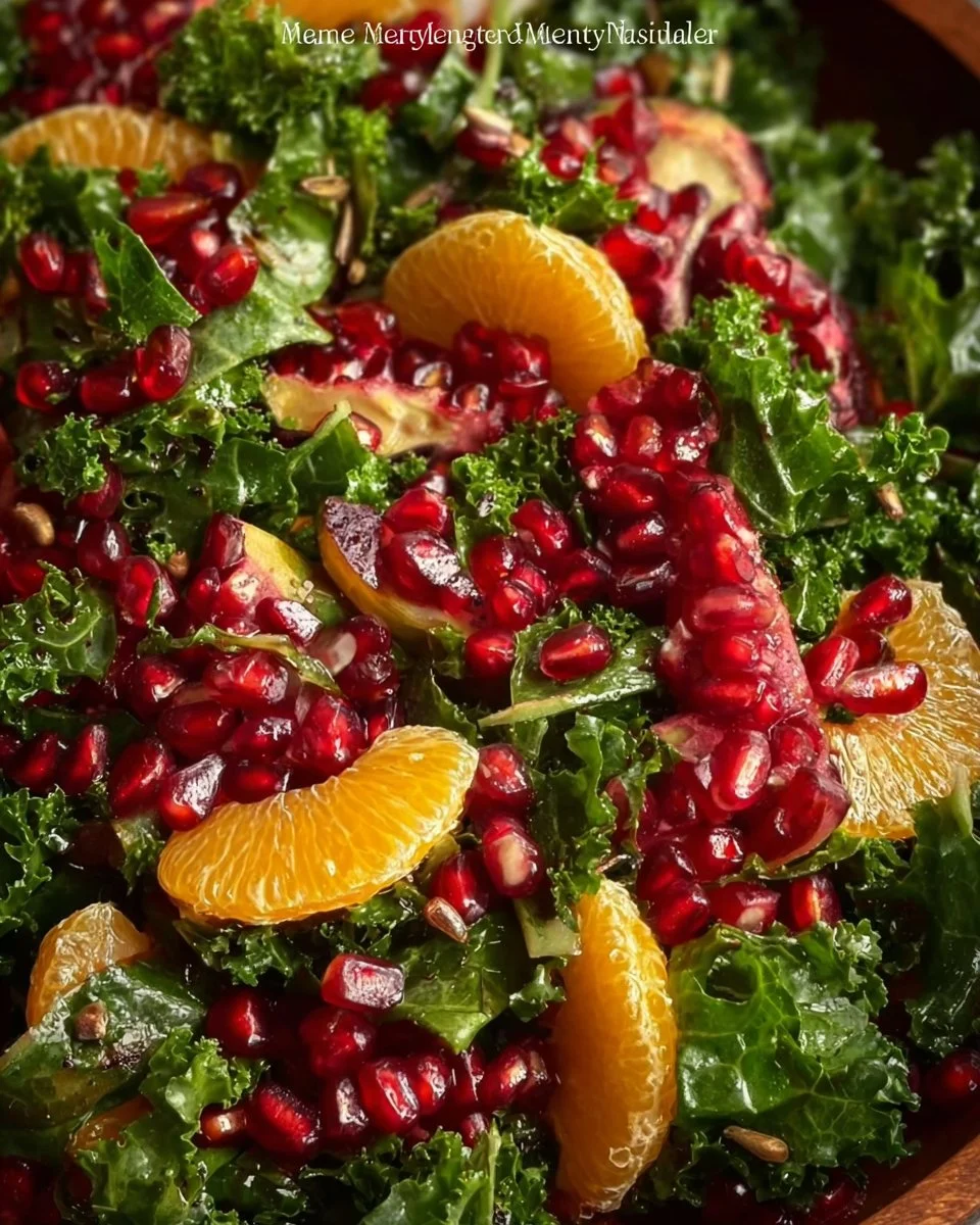 Citrus Pomegranate Kale Salad