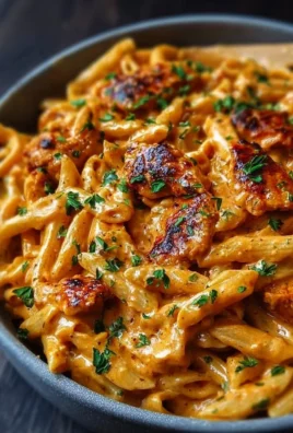 Creamy Cowboy Butter Chicken Pasta in a bowl, garnished with herbs.