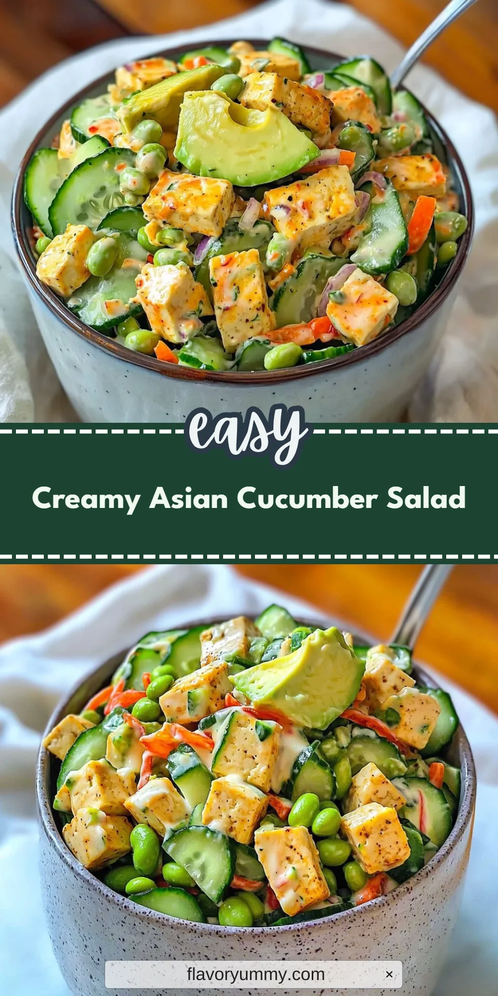 Creamy Asian Cucumber Salad