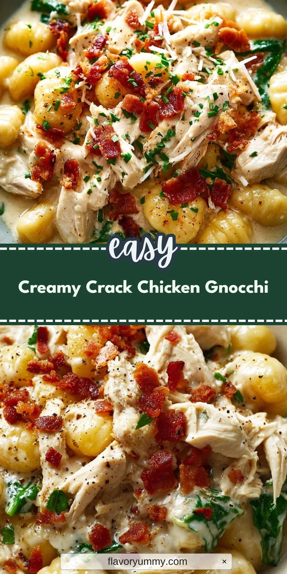 Creamy Crack Chicken Gnocchi