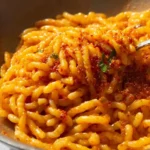 Creamy Gochujang Pasta with a rich sauce and colorful vegetables