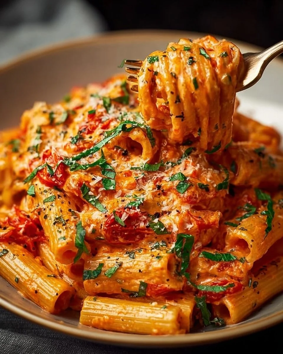 Creamy Tomato Garlic Pasta