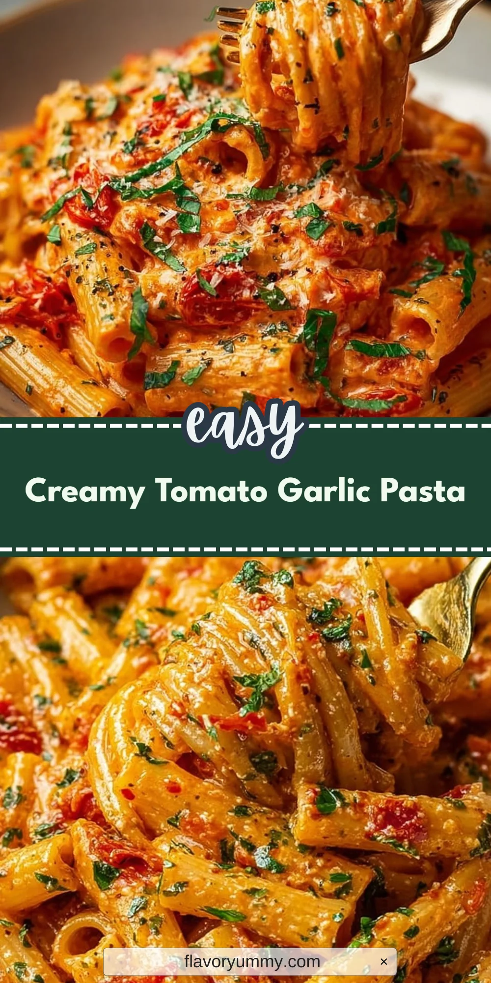 Creamy Tomato Garlic Pasta