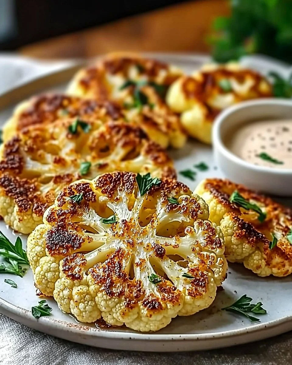 Crispy Baked Cauliflower Steaks