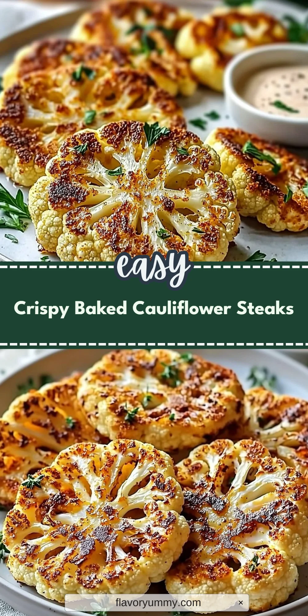 Crispy Baked Cauliflower Steaks