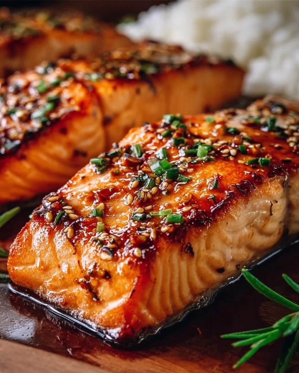 Crispy Honey Garlic Glazed Salmon Recipe