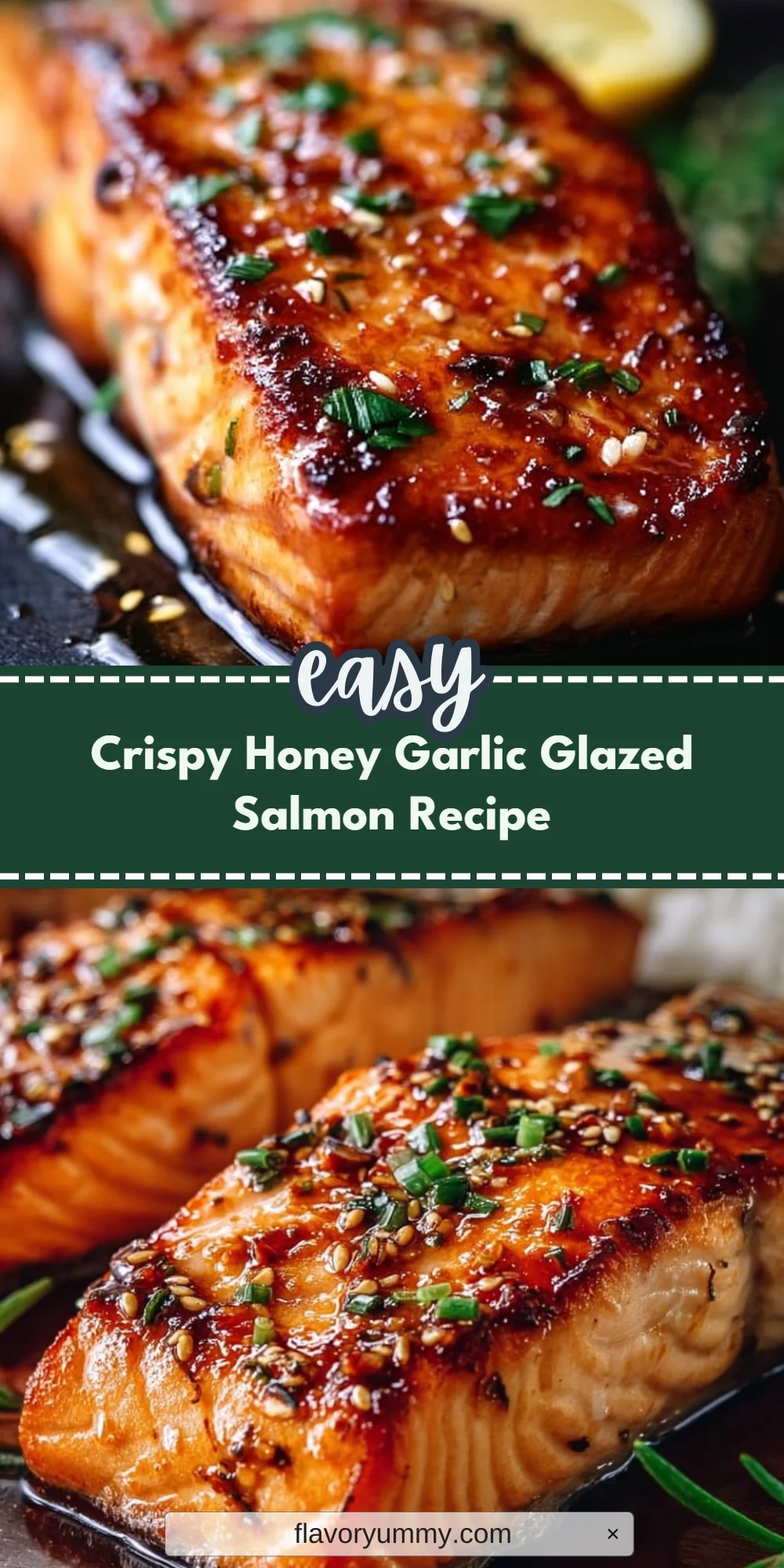 Crispy Honey Garlic Glazed Salmon Recipe