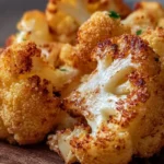 Crispy roasted cauliflower seasoned and baked to perfection