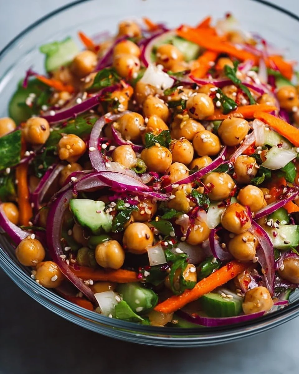 Crunchy Thai Chickpea Salad: A Quick and Delicious Delight