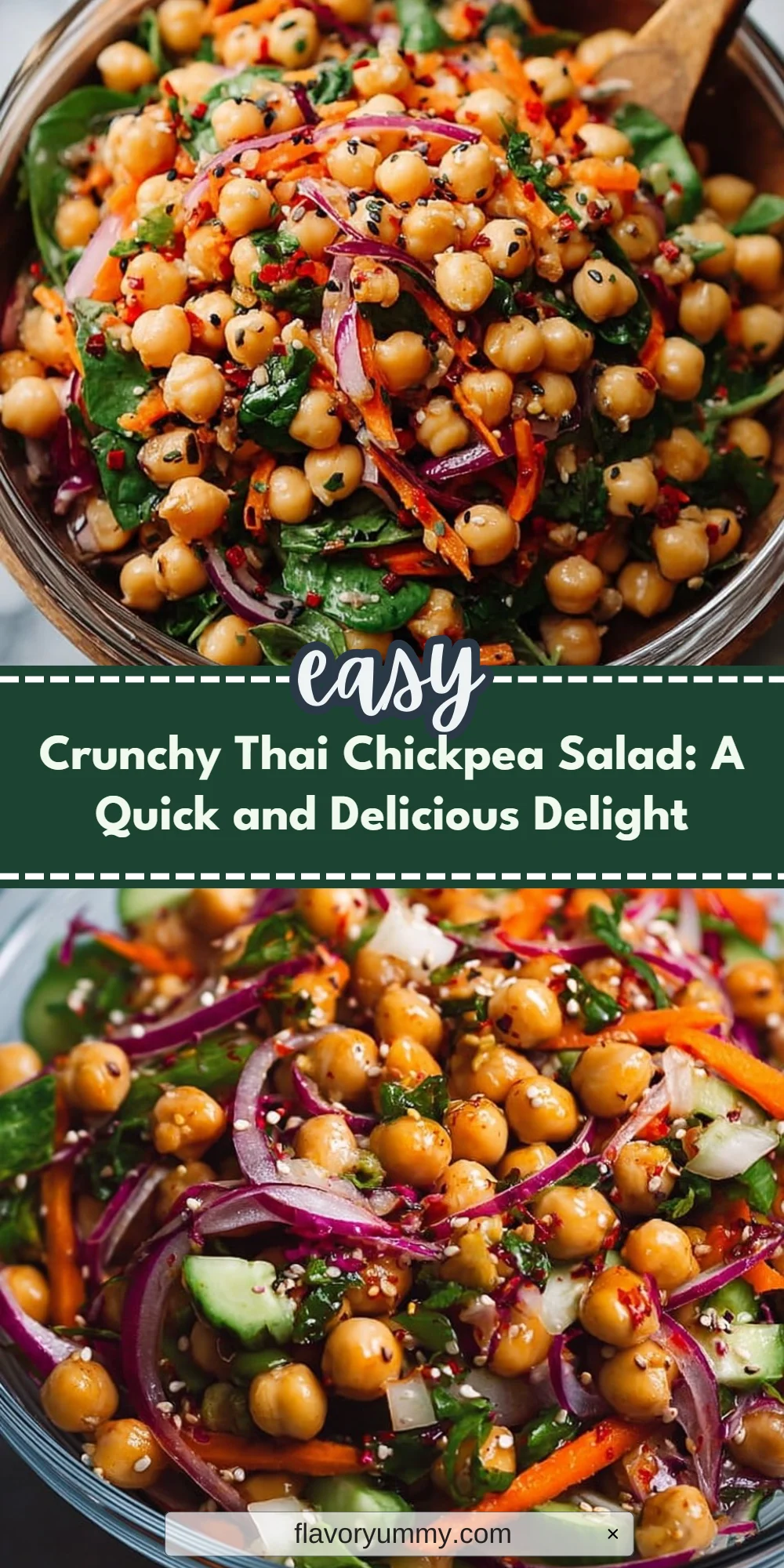 Crunchy Thai Chickpea Salad: A Quick and Delicious Delight