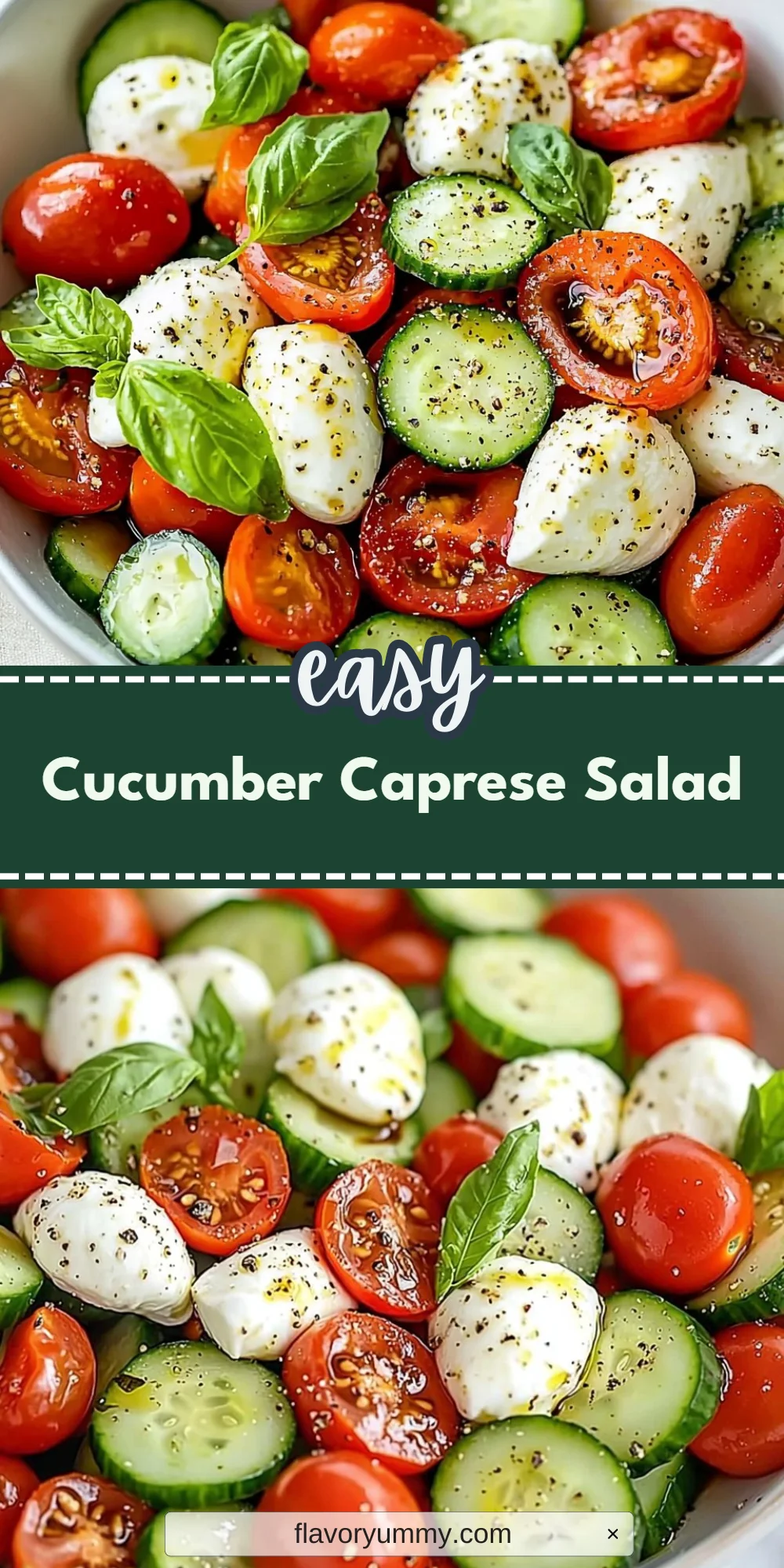 Cucumber Caprese Salad