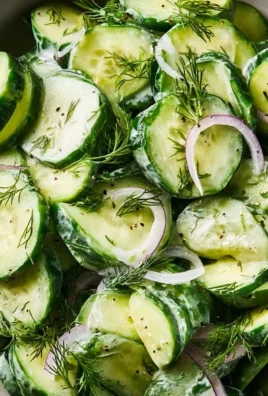 Fresh Cucumber Dill Salad with cucumbers, dill, and a light dressing