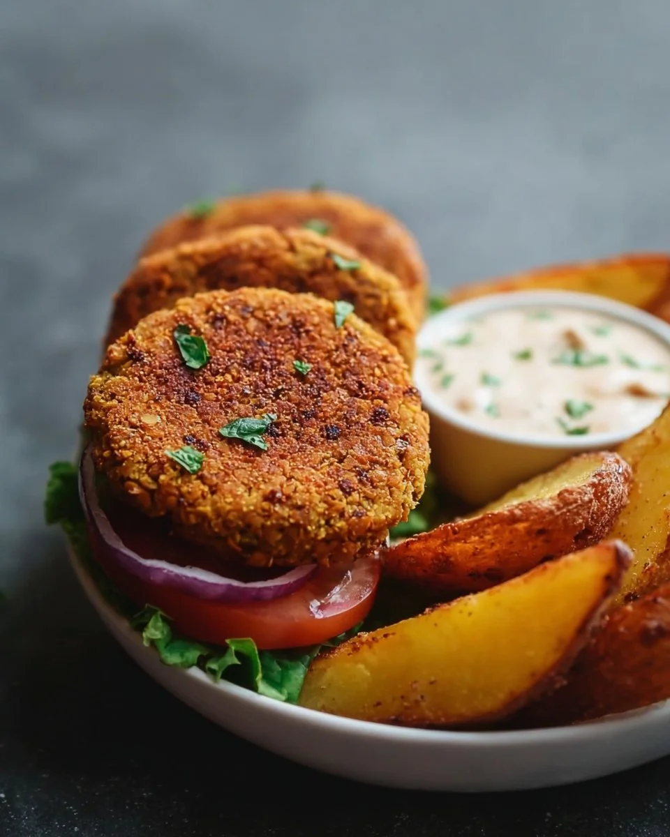 Easy 6-Ingredient Lentil Burgers