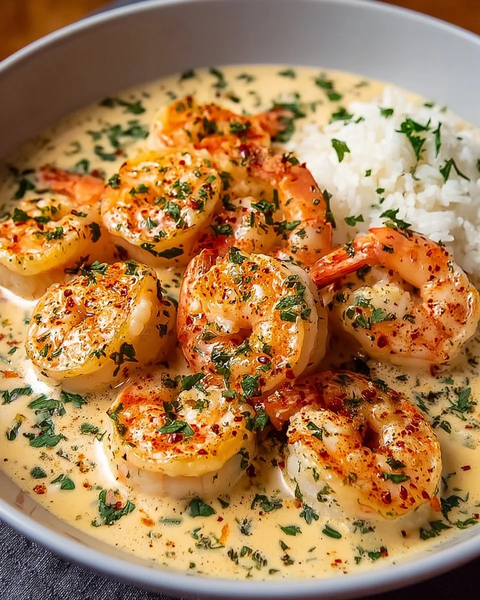Easy Creamy Garlic Shrimp