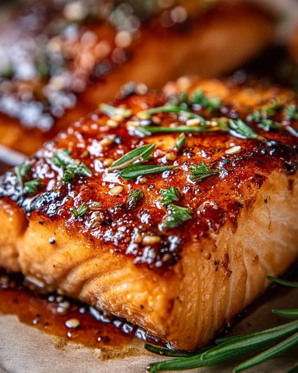 Easy Crispy Honey Garlic Glazed Salmon Recipe