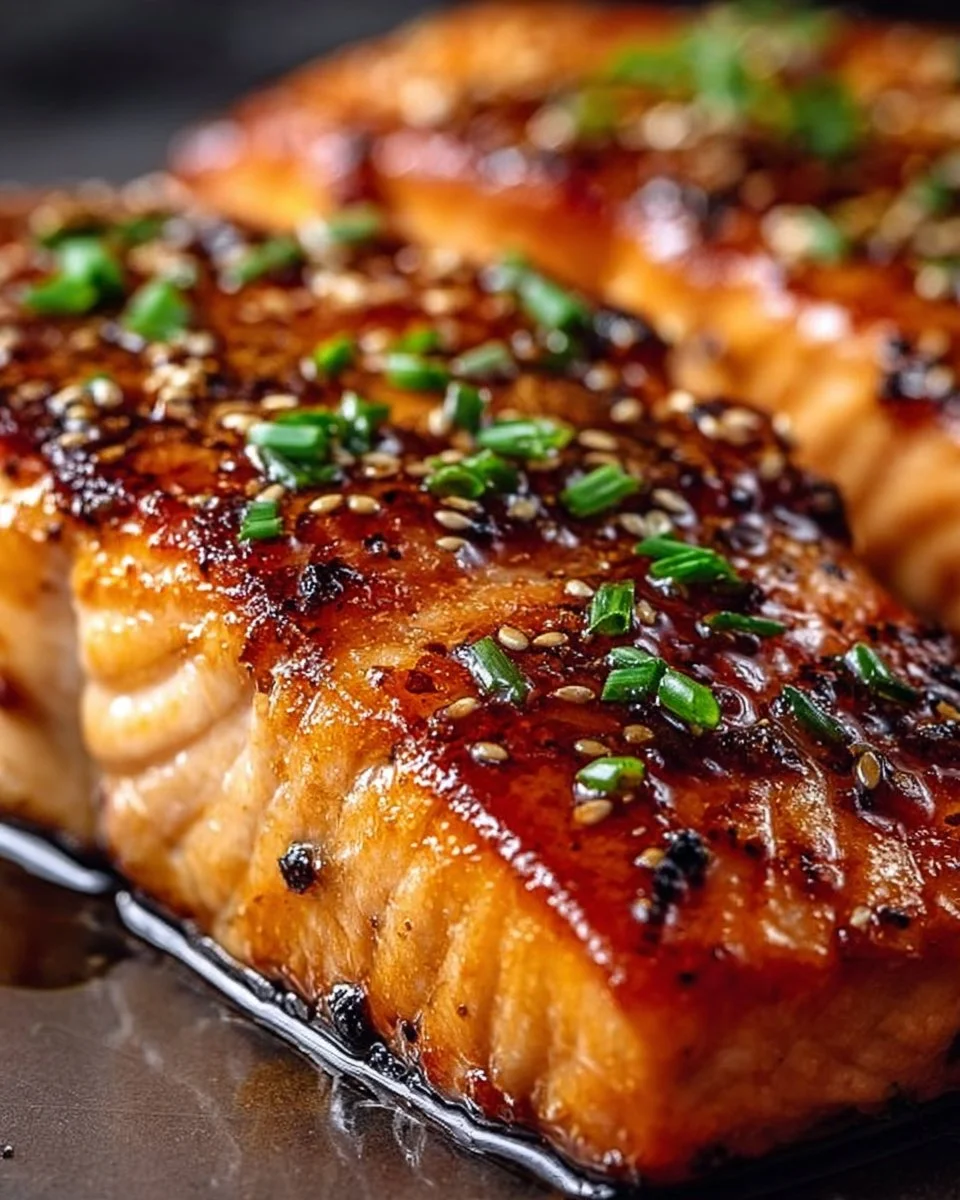 Easy Crispy Honey Garlic Glazed Salmon Recipe
