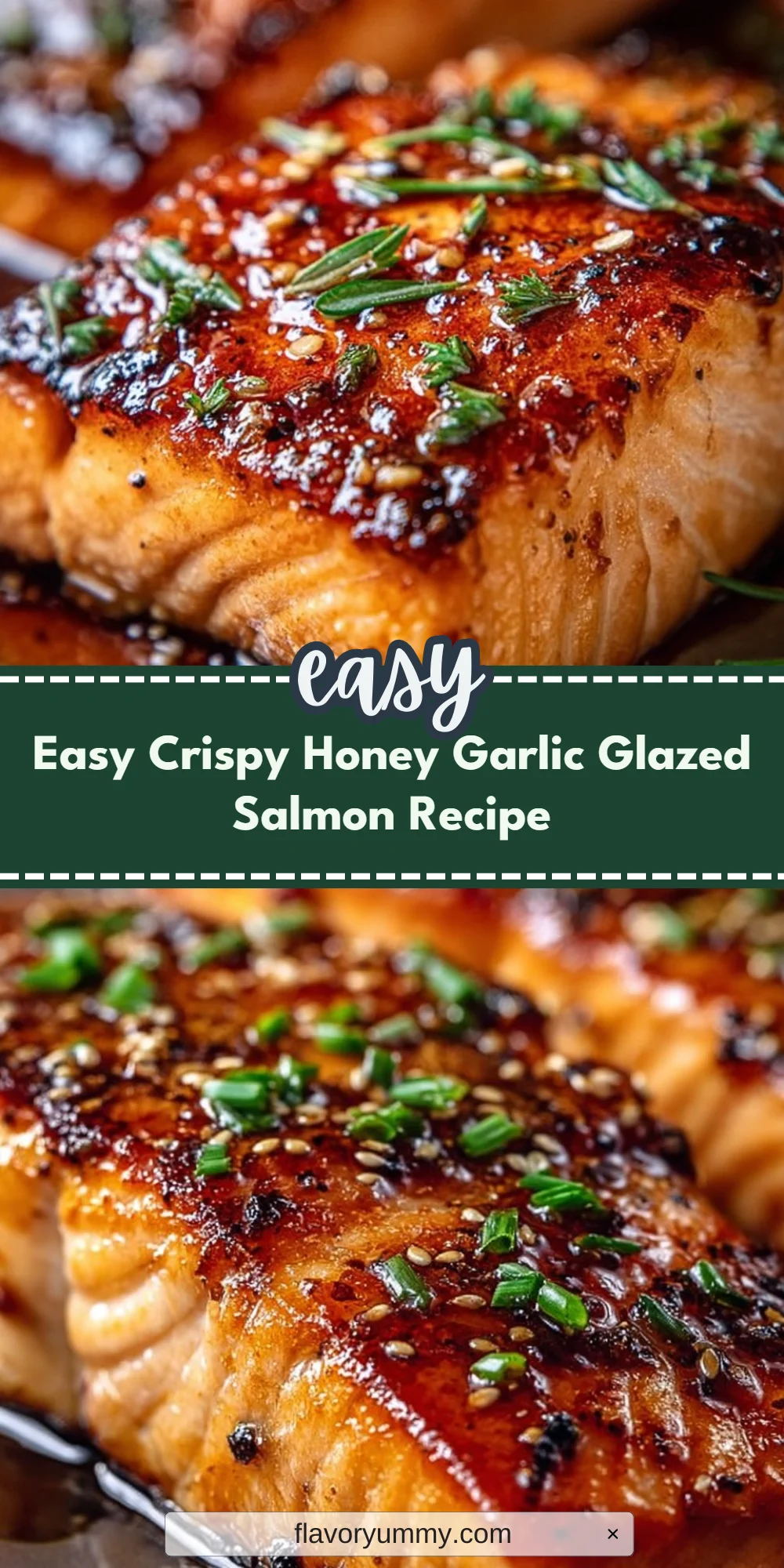 Easy Crispy Honey Garlic Glazed Salmon Recipe