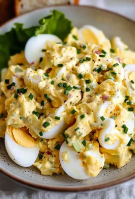 Delicious easy egg salad in a bowl ready to serve