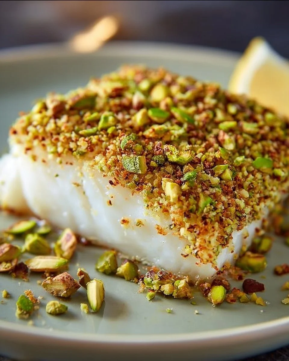 Easy Pistachio Crusted Halibut