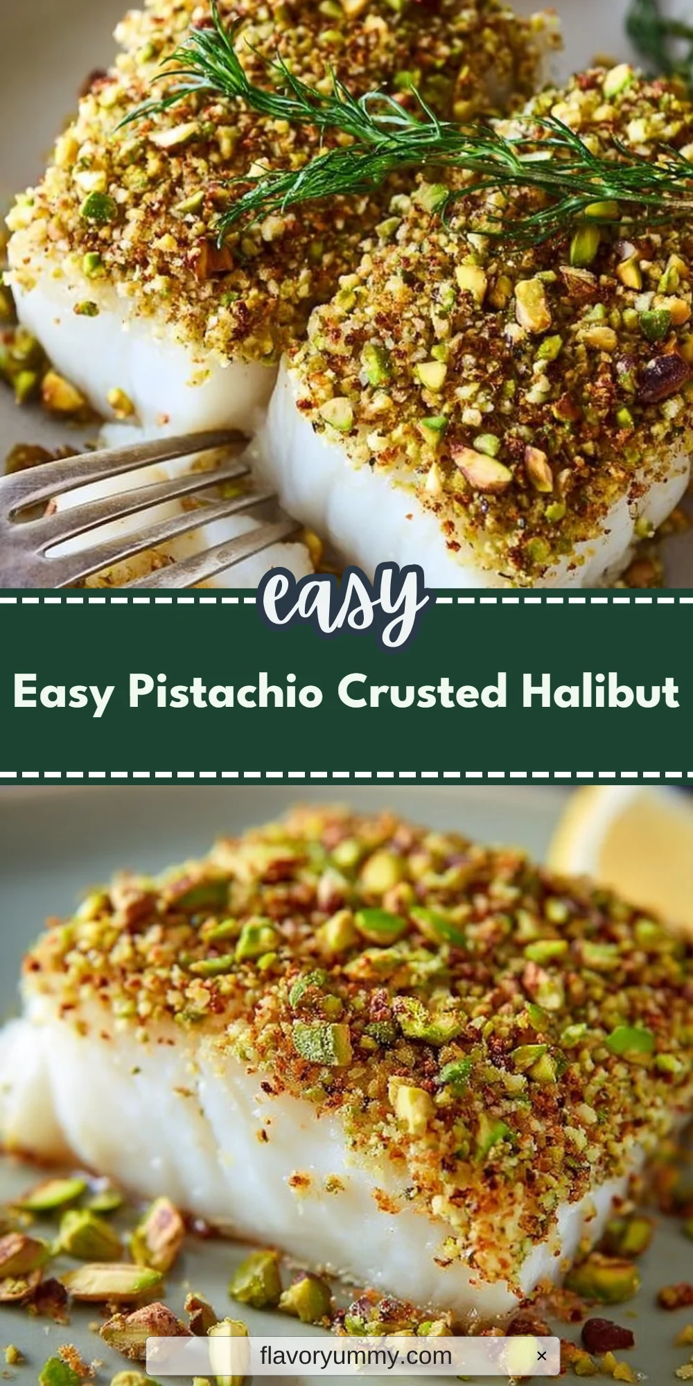Easy Pistachio Crusted Halibut