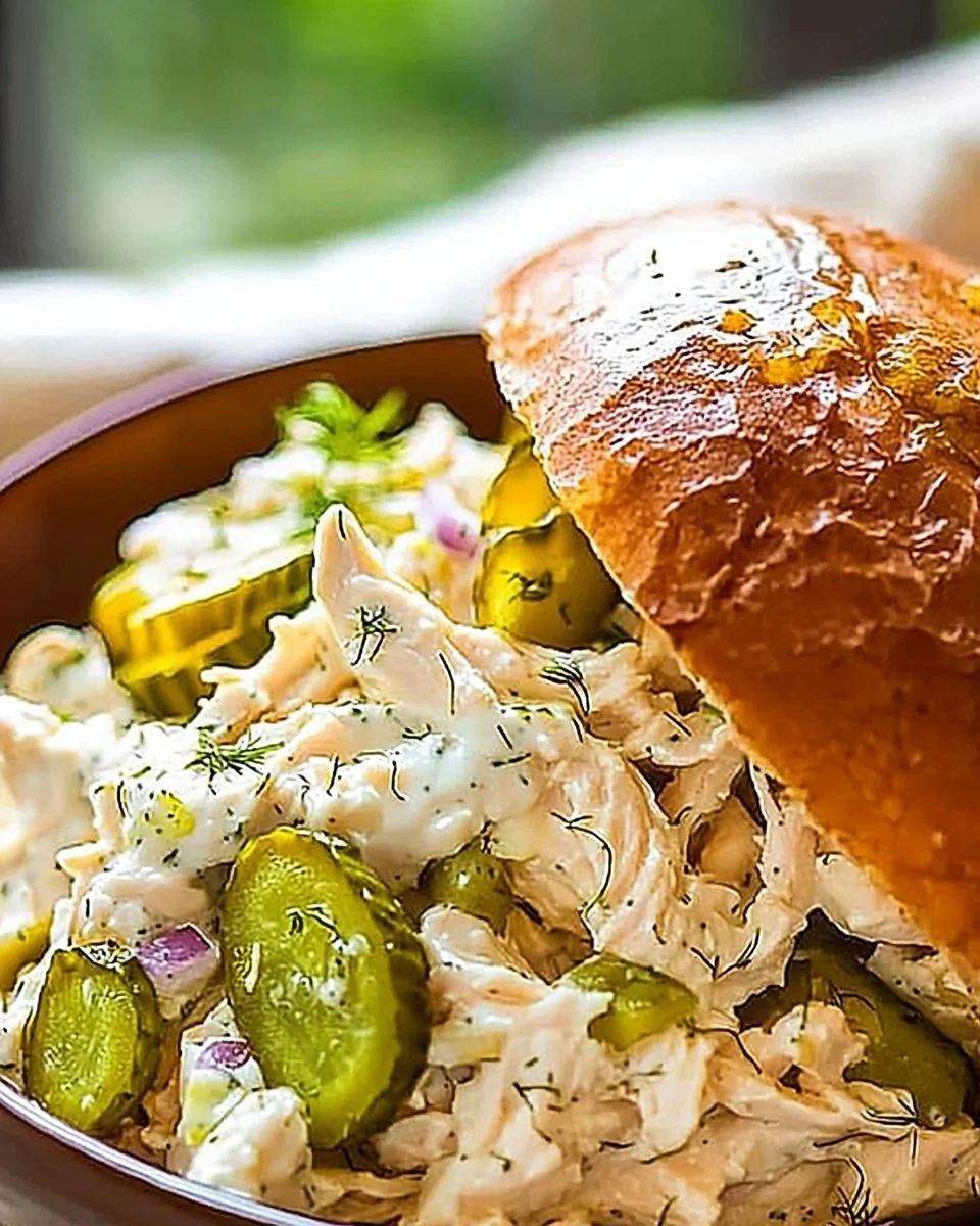 Flavored Dill Pickle Chicken Salad