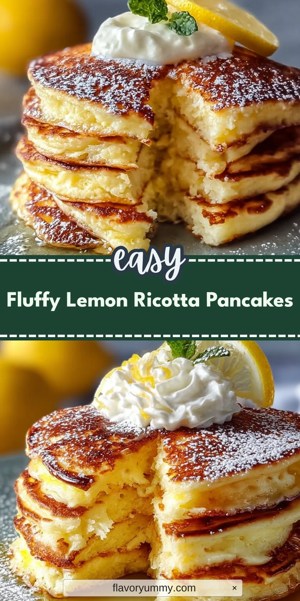 Fluffy Lemon Ricotta Pancakes