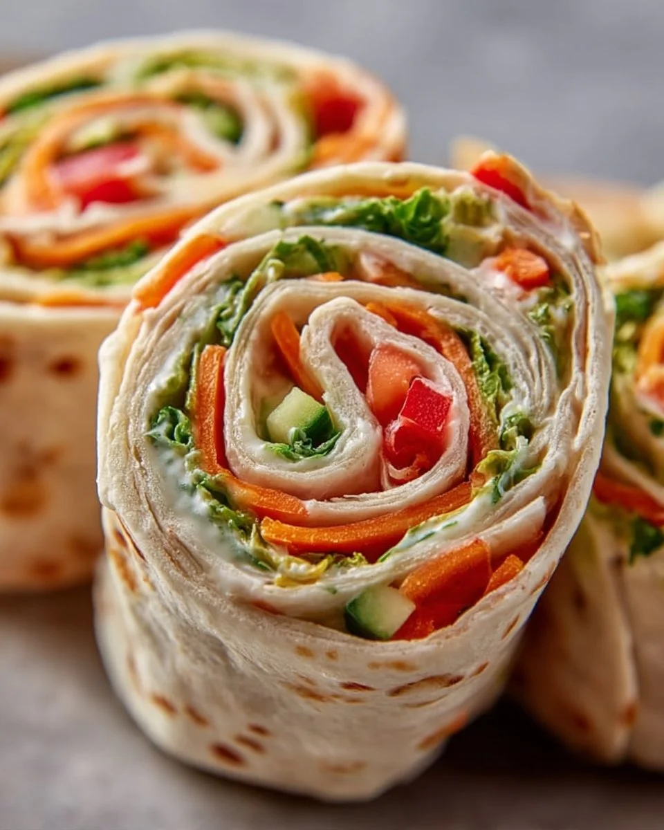 Fresh Vegetable Tortilla Roll Ups