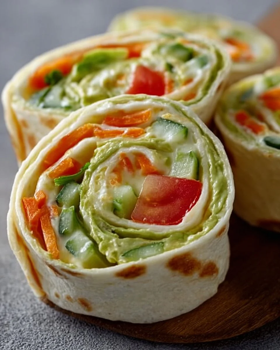 Fresh Vegetable Tortilla Roll Ups